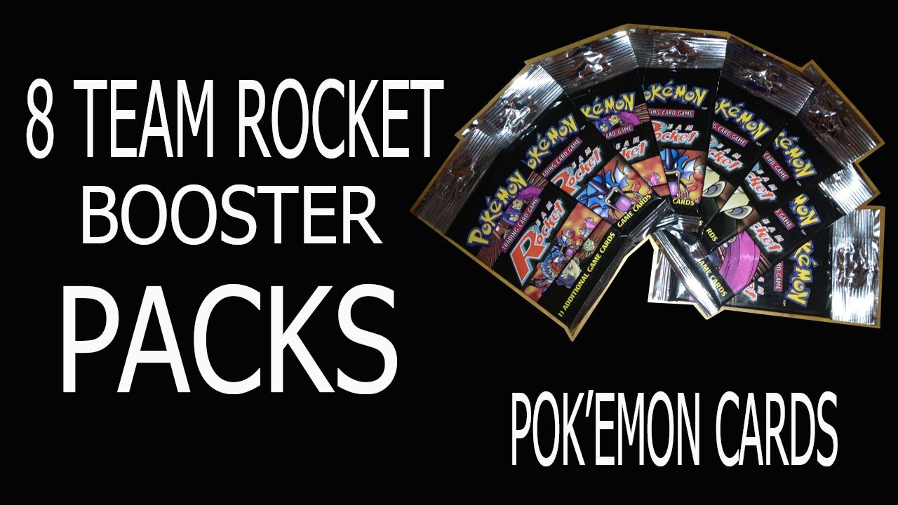 8 Team Rocket Booster Packs - YouTube