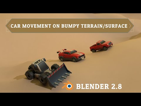 Move Object on Terrain || Keep Objects Stick to Ground ||  Blender 2.8