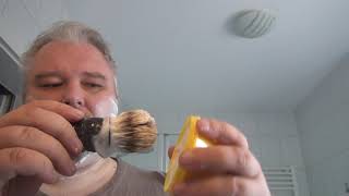 Testing cheap shaving soap...