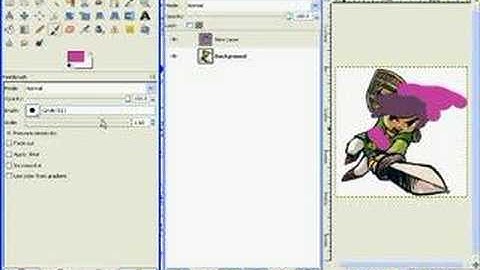 How to Re-Color in Gimp.