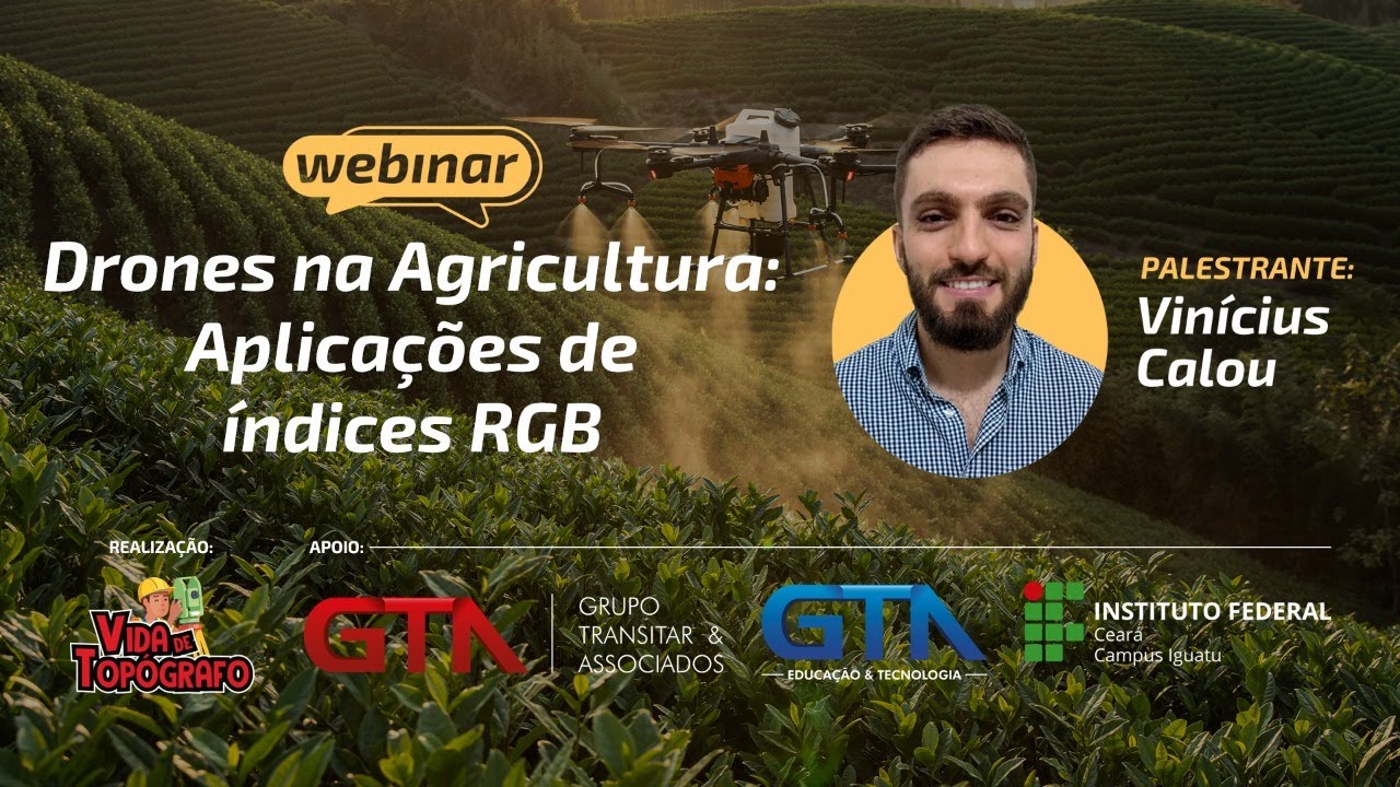 Drones na agricultura: aplicações de índices RGB | Webinar