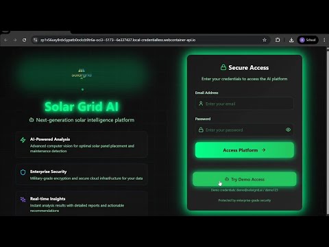 SolarGrid Al Smart Solar Panel  Placement and Monitoring Solution