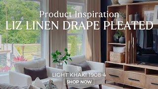 Liz Linen Drape Pleated
