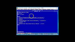 Penjelasan Tipe data dan Operasi Input serta Output data menggunakan APK Turbo Pascal
