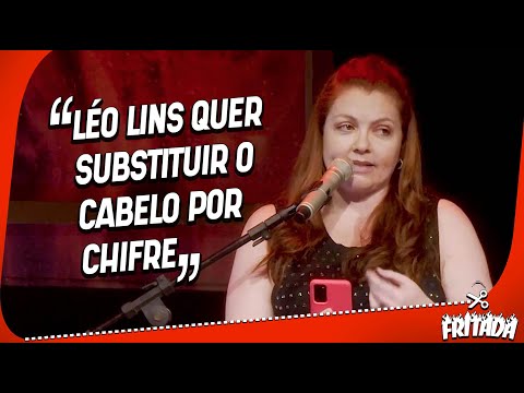 LÉO LINS POSTA FOTO DA MULHER DE BIQUINE ELE QUER SUBSTITUIR O CABELO POR CHIFRE! Cortes da Fritada