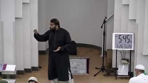 Shaykh Dr. Yasir Qadhi Fajr Khatira - The Importance of Fajr in the Masjid.