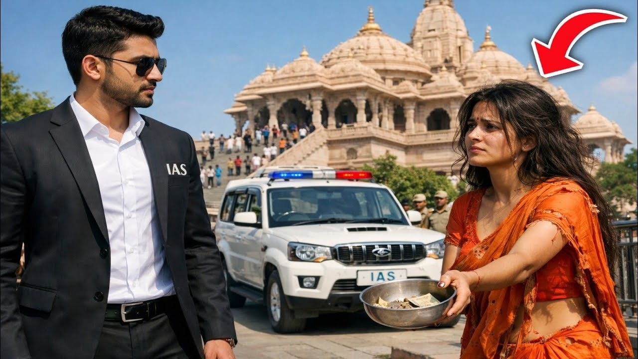 ৭ বছর জেলা কালেক্টর হিসেবে থাকার পর যখন স্বামী ফিরে আসেন, তখন তিনি তার স্ত্রীকে একটি মন্দিরের বাইরে