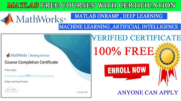 Deep Learning MATLAB and Simulink Training Free Course with Certificate – Matlab Academy Mathworks