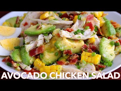 Video: Chicken And Avocado Salad, Recipe With Photo