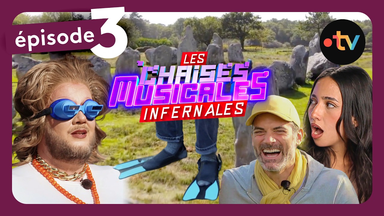 Ils doivent courir avec des palmes 😂 L’épisode 3 des chaises musicales infernales