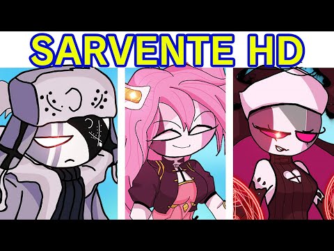 Friday Night Funkin' VS Sarvente's Mid-Fight Masses HD FULL WEEK (Ruv Sarv Selever Rasazy) Cutscenes