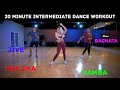 20 Minute Intermediate Pop Music Dance Workout Ed Sheeran Shawn Mendes J Balvin Justin Bieber 