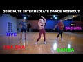 20 minute intermediate pop music dance workout  ed sheeran shawn mendes j balvin  justin bieber