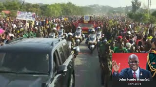 MWILI WA HAYATI POMBE MAGUFULI ULIVYOTOLEWA UWANJA WA NDEGE MWANZA KUPELEKWA UWANJA WA CCM KIRUMBA!!