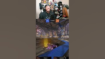 Epic save turns into a @k9tactical33  score #shorts #rl #noob #rocketleague