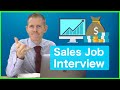 Full English Interview Conversation for Sales Job (Easy &amp; Hard Lessons)