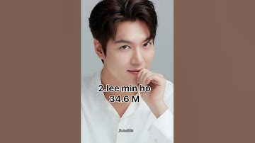 celebrity alert;top 10 most popular Korean actors on instagram 😍