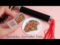 Sprinkles. Extruder Fimo. Polymer clay. Tutorial. DIY. Посыпка из полимерной глины. Экструдер Фимо.