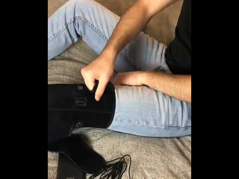 Електричний масажер-бандаж для коліна, плеча та ліктя з підігрівом USB, відео 1