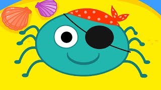 Itsy Bitsy Spider Song w/ Pirates! Nursery Rhymes and Kids Songs | Twinkle Little Songs