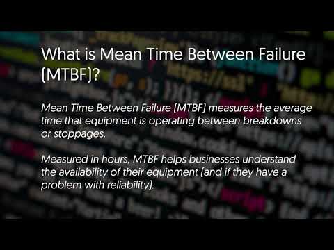 ვიდეო: როდის გამოვიყენოთ mtbf?
