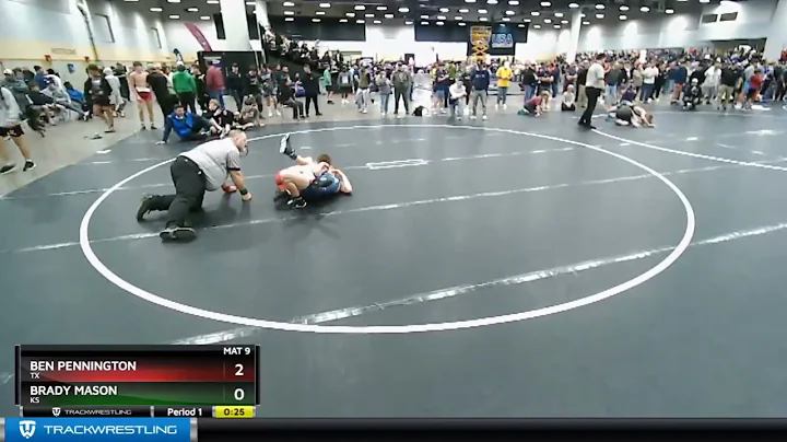 145 Lbs Cons. Round 2 - Brady Mason, KS Vs Ben Pen...