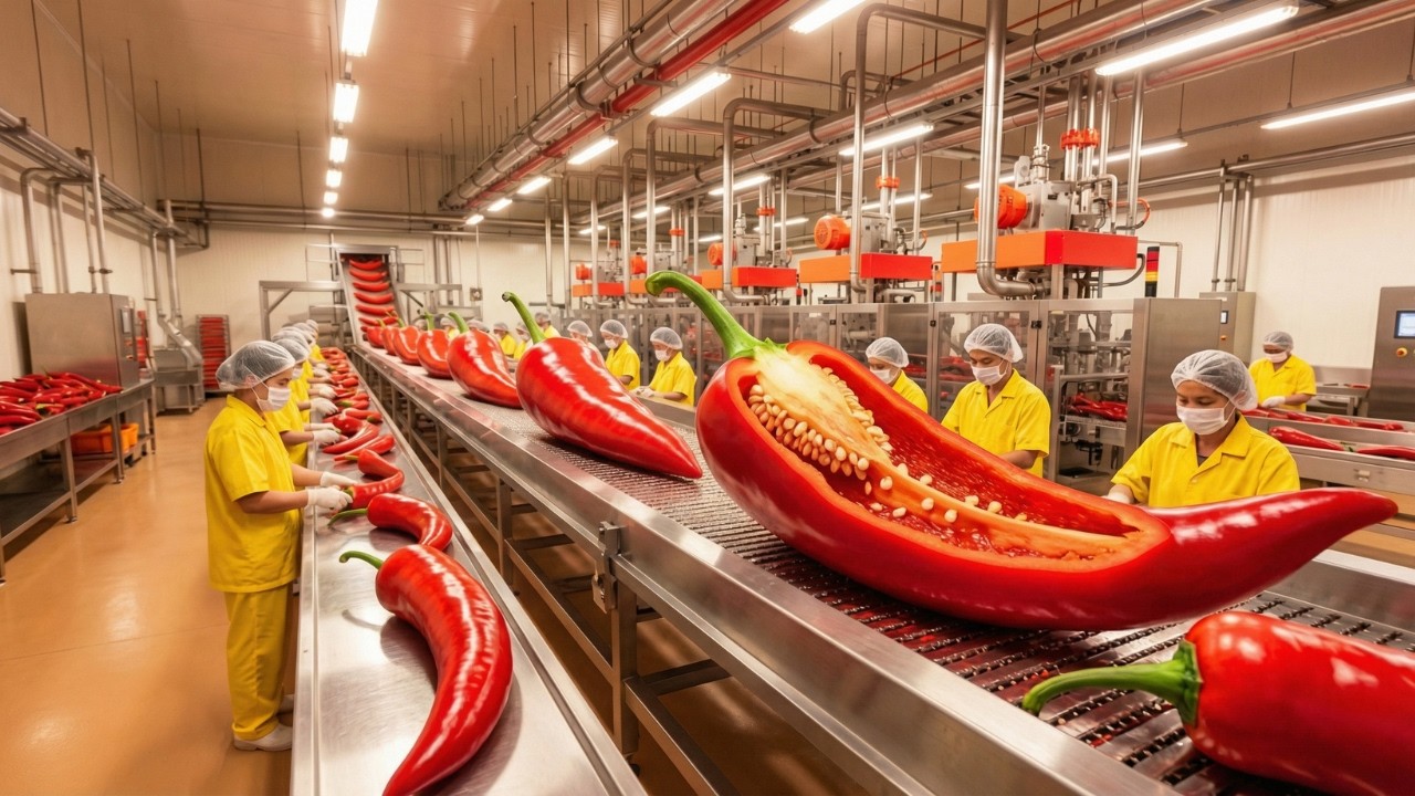 How Millions of Chili Sauce Bottles Are Made 🏭 | Massive Food Factory Tour 2026