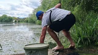 Catching Carp At Chapmans Pond, York.