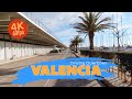 Valencia, Spain. Driving along the coast/Conducir por la playa. Валенсия, Испания. 4K 60fps