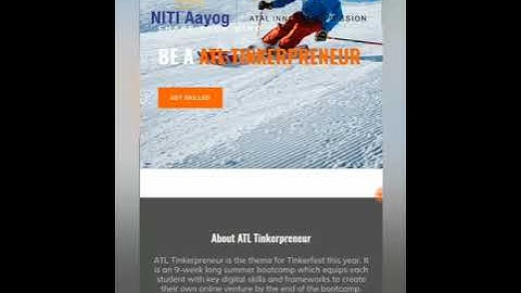 Tinkerpreneur 2021 Student Registration | ATL BootCamp | Ronit