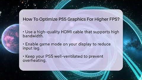 How To Optimize PS5 Graphics For Higher FPS? - Blue Button Gaming