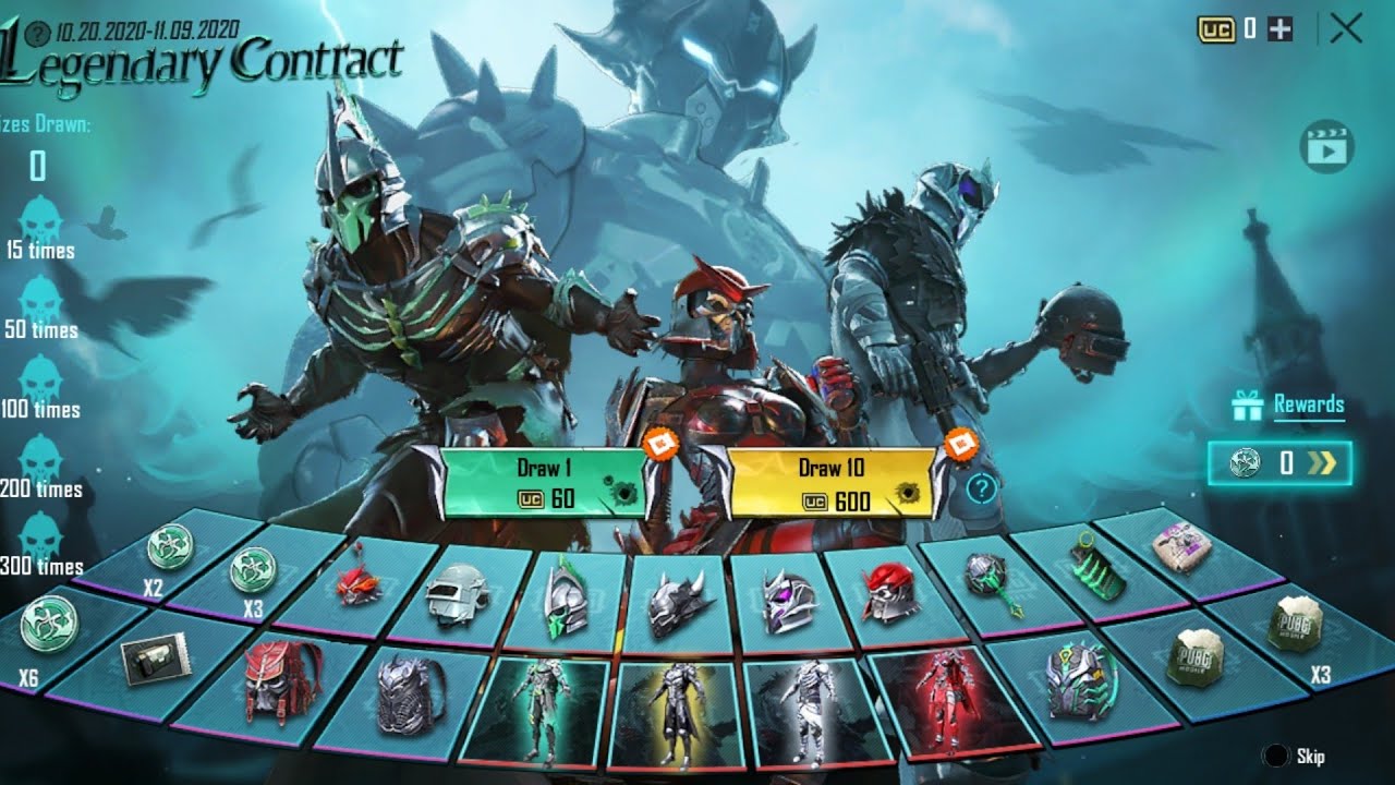 POWER4 CRATE OPENING LEGENDARY CONTRACT LUCKY SPIN PUBG MOBILE LEGENDARY CONTRACT SPIN