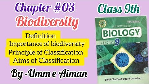 Chapter #03 -Biodiversity - (Part 1) -Class 9th -Biology Sindh board -By Umm e Aiman