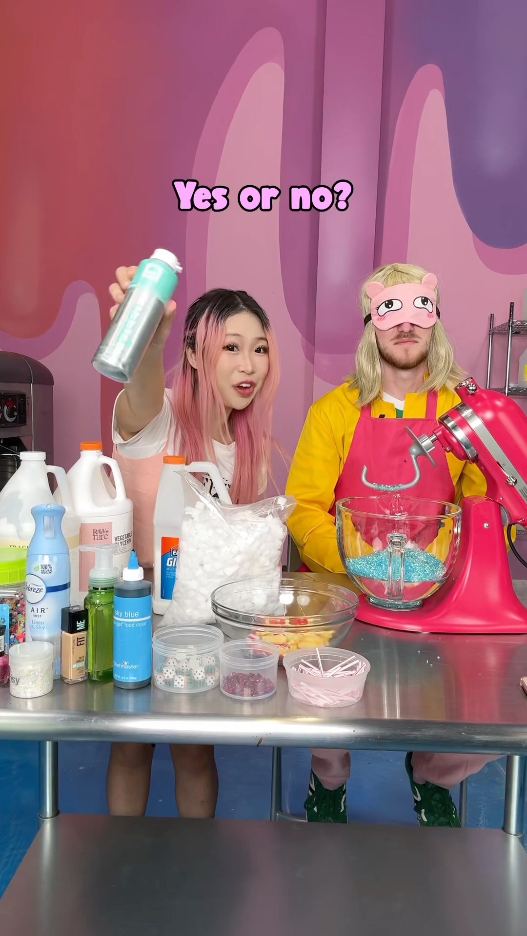 Yes or No Slime Challenge with HELGA!