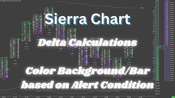 Sierra Chart: How to Delta Calculations / Color Background/Bar Based on Alert Condition