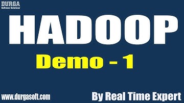 HADOOP tutorial || Demo - 1 || by Real Time Expert on 18-11-2019