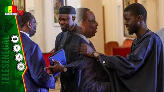Première rencontre entre le Président Bassirou Diomaye Faye, Ousmane Sonko et Macky SALL au Palais image