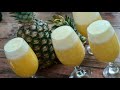 Pineapple Orange Juice طريقة عمل عصير الأناناس بالبرتقال 