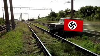 Soviet Train against the Car | WW2 Meme