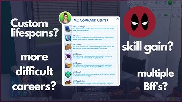 Sims 4 MCCC Settings overview for better gameplay - Custom lifespan, career progression and more!