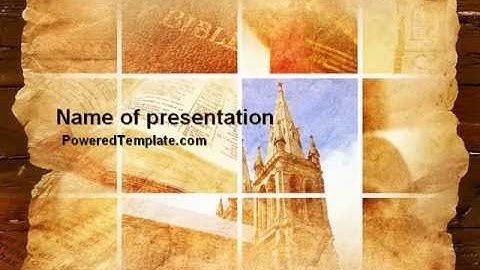 Holy Scripture PowerPoint Template by PoweredTemplate.com