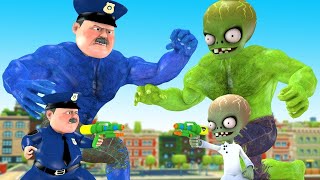 NickHulk is Hero Police - Scary Teacher 3D All of Us Are Dead - Zombie Apocalypse | SCT3D NICK