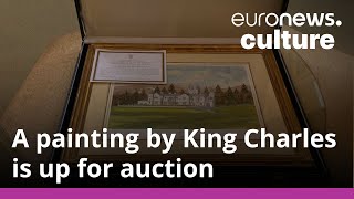 A painting by King Charles III is up for auction