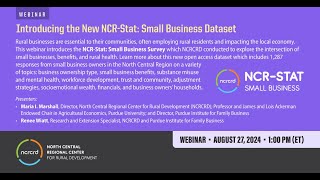 Introducing the New NCR-Stat: Small Business Dataset