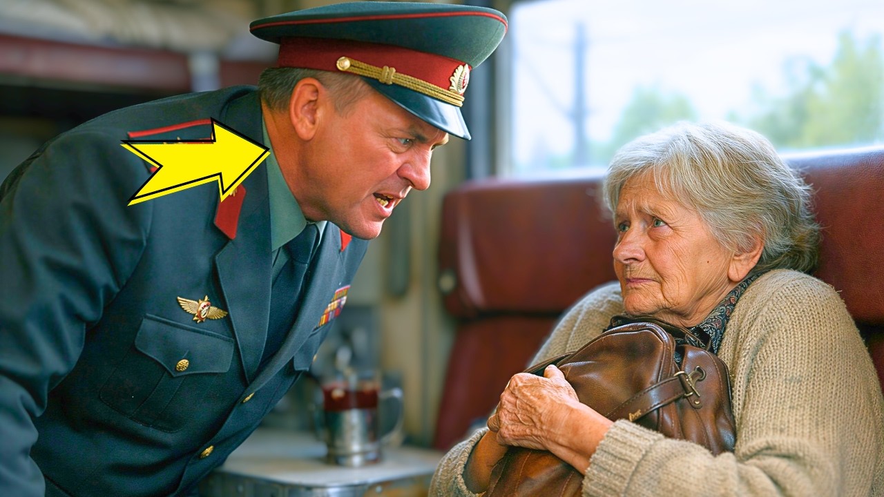 В ПОЕЗДЕ ОФИЦЕР УНИЗИЛ СТАРУШКУ… НО КОГДА ОНА ДОСТАЛА ОРДЕН — ВЕСЬ ВАГОН ВСТАЛ МОЛЧА
