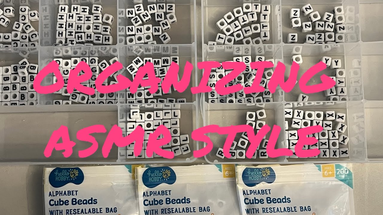 Sorting Letter Beads-🔠Satisfying ASMR Style