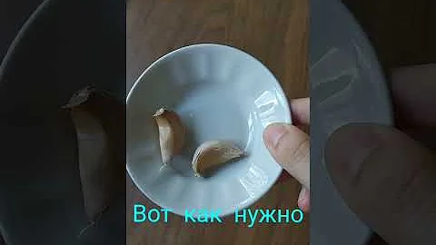 Как правильно давить чеснок #лайфхаки #советыдлядома #какбыстро