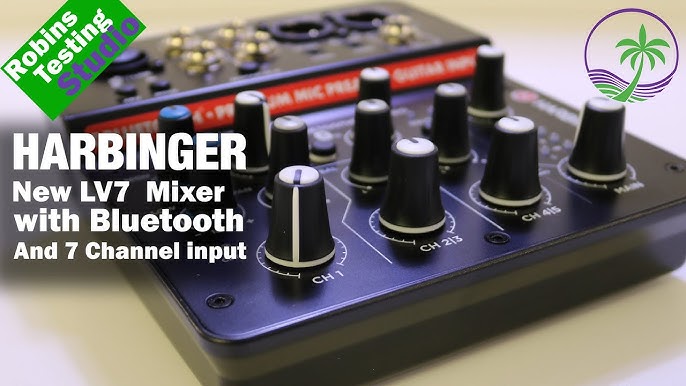 Features & Benefits of the Harbinger LV8 8-Channel Analog Mixer with  Bluetooth & Hi-z Review 