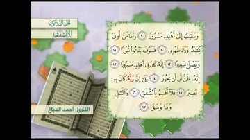 آية١٧سورة الإنشقاق مكرر القارئ أحمد الدباغ