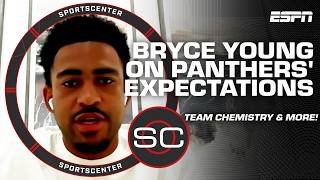 Bryce Young talks QB progression with Panthers, Legette's raccoon meal & more! | SportsCenter